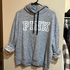 Pink VS cowl neck sweatshirt size small